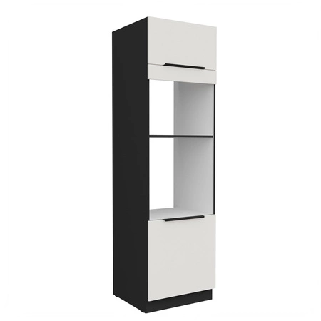 Słupek kuchenny Corato Bl 60 DPM-210 2F szafka do zabudowy mikrofali i piekarnika fronty wykonane w technologii anti fingerprint