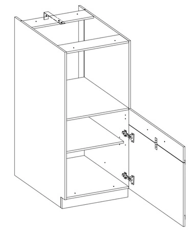 Słupek kuchenny Vanimo 60 DP-145 1F BB szafka do zabudowy piekarnika odporna na parę wodną wysoką temperaturę i rozlane ciecze