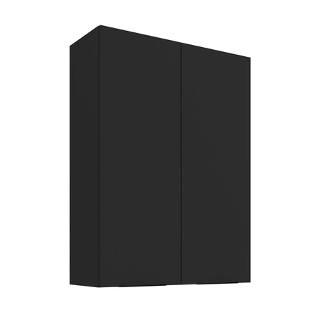 Szafka kuchenna wisząca Black 80 G-108 2F metalowe uchwyty krawędziowe szafka odporna na działanie wilgoci i uszkodzenia