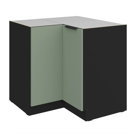 Szafka kuchenna narożna Treviso Bl 90x90 DN 2F BB szafka odporna na uszkodzenia wykończenie frontów w technologii anti fingerprint