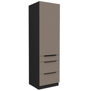 Słupek kuchenny Fiuggi Bl 60 DKS-210 3S 1F szafka kuchenna odporna na uszkodzenia wykończenie frontów w technologii anti fingerprint