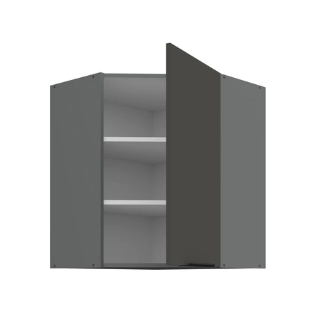 Szafka kuchenna narożna wisząca Aversa Ant 60x60 GN-72 1F odporna na uszkodzenia wykończenie frontów w technologii anti fingerprint