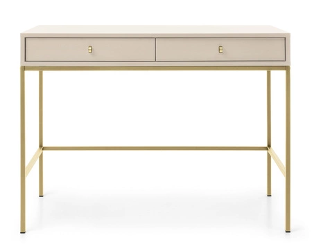 Konsola Mono beżowa z szufladami stylowy oraz funkcjonalny mebel do przedpokoju salonu czy biura