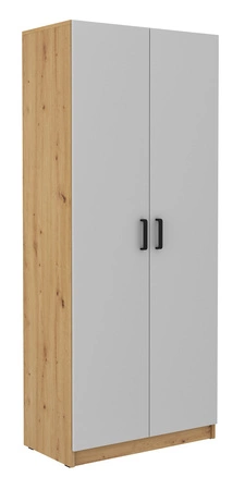 Szafa Makana 80 cm dąb artisan / jasny szary funkcjonalny mebel do pokoju młodzieżowego lub biura 