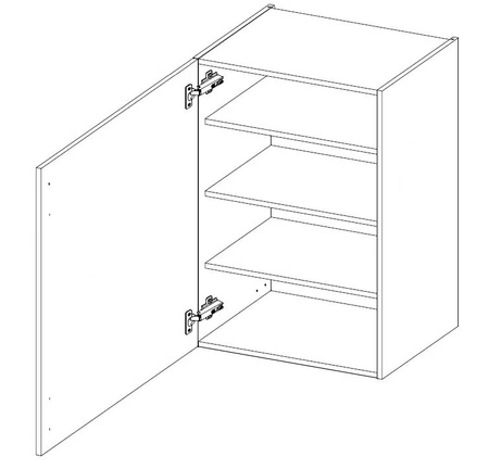 Szafka kuchenna wisząca Avola 50 G-90 1F szafka odporna na parę wodną rozlaną ciecz i wysoką temperaturę