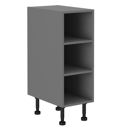 Zestaw mebli kuchennych Fiuggi Ant 300 cm stylowe szafki kuchenne z frontami wykonanymi w technologii anti fingerprint metalowe uchwyty