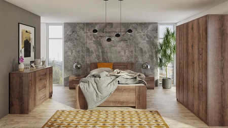 Szafa Rico 135 cm dąb monastery funkcjonalny mebel klasyczna forma idealna szafa do garderoby sypialni lub przedpokoju