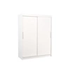 Szafa przesuwna Donna 150 cm biała funkcjonalna szafa o uniwersalnym designie doskonała propozycja do sypialni lub przedpokoju