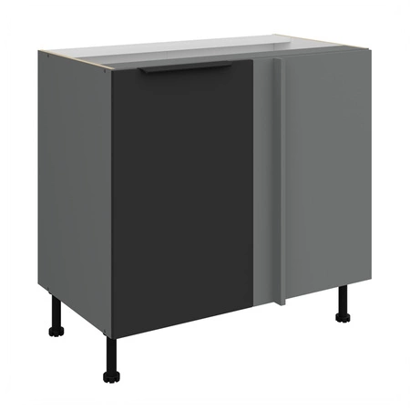 Szafka kuchenna narożna dostawiana Alatri Ant 105 ND 1F BB prawa fronty szafki kuchennej wykończone w technologii anti fingerprint