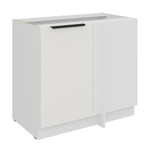 Szafka kuchenna narożna dostawiana Corato Wh 105 ND 1F BB prawa fronty szafki kuchennej wykończone w technologii anti fingerprint