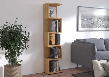 Regał Even 42 cm dąb artisan idealny regał do biura gabinetu lub pokoju nastolatka
