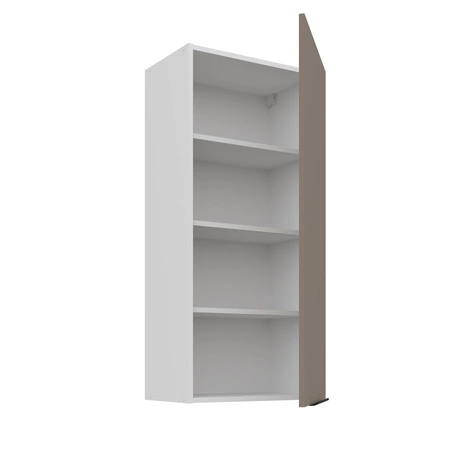 Zestaw mebli kuchennych narożny Fiuggi Wh 290x230 cm stylowe szafki kuchenne z frontami wykonanymi w technologii anti fingerprint