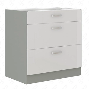 Szafka kuchenna stojąca z szufladami Bianka 80 D 3S BB szafka odporna na parę wodną wysoką temperaturę i rozlaną ciecz