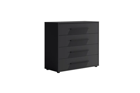Komoda z szufladami Maxione 99 cm czarna minimalistyczny design klasyczna forma idealna komoda do salonu lub pokoju dziennego