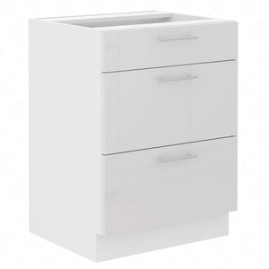 Szafka kuchenna stojąca z szufladami Lumia 60 D 3S BB szafka odporna na parę wodną rozlaną ciecz i wysoką temperaturę