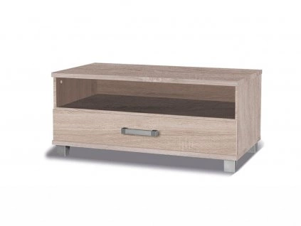 Meblościanka Maximus dąb sonoma jasny nowoczesne meble wysoka jakość świetna propozycja do salonu i pokoju dziennego