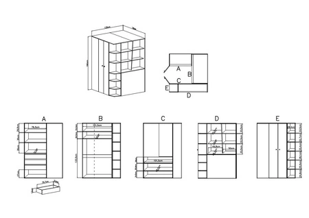 Zestaw mebli Dzeta dąb / antracyt idealna propozycja do pokoju młodzieżowego lub dziecięcego w modnym stylu