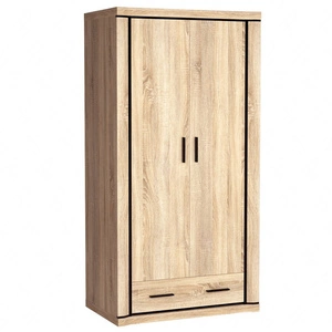 Szafa Dallas 97 cm dąb sonoma / czarny elegancka stylistyka mebla wzbogacona o stylowe czarne dodatki szafa z szufladą