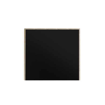 Łóżko kontynentalne Casey 100x200 beżowe w nowoczesnym skandynawskim stylu z tapicerowanym zagłówkiem łóżko z pojemnikiem