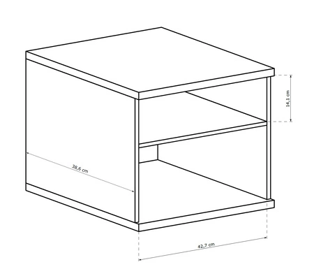 Szafka nocna Cali dąb artisan elegancka szafka z szufladami to funkcjonalny mebel w ponadczasowym designie idealna szafka nocna do sypialni