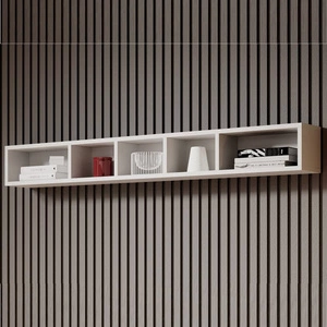 Półka Toledo 169 cm biała nowoczesny design mebla wysoka jakość wykonania półki do salonu lub sypialni