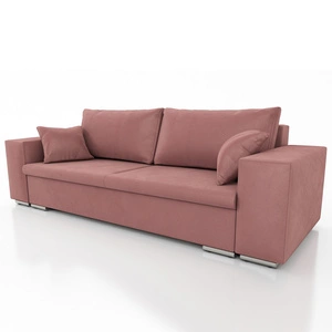 Kanapa rozkładana Rives łososiowa funkcjonalna sofa do salonu lub pokoju dziennego pojemnik na pościel mebel wolnostojący