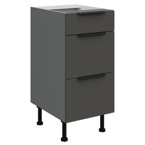 Szafka kuchenna stojąca z szufladami Aversa Ant 40 D 3S BB odporna na uszkodzenia wykończenie frontów w technologii anti fingerprint