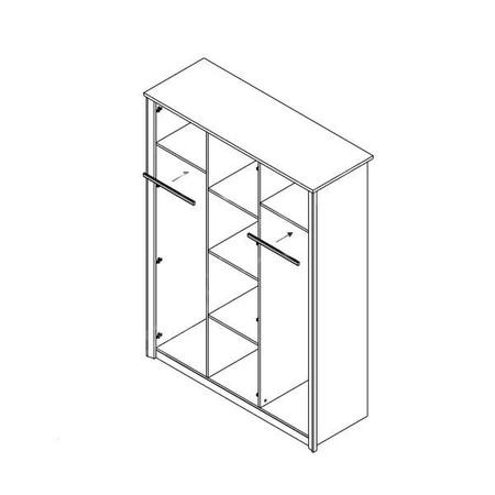 Zestaw mebli Finezja dąb sonoma jasny nowoczesna meblościanka wysoka jakość świetna propozycja do salonu i pokoju dziennego