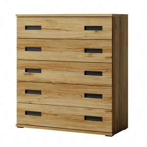 Komoda z szufladami Penelopa 100 cm dąb catania nowoczesny design mebla obrzeża komody wykończone specjalną okleiną ABS