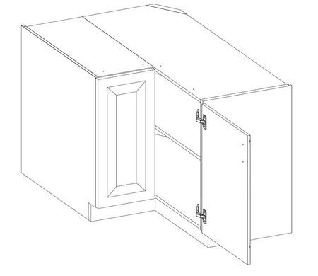 Zestaw mebli kuchennych narożny Kea 210x350 cm idealny do wnętrz w stylu skandynawskim klasycznym i nowoczesnym