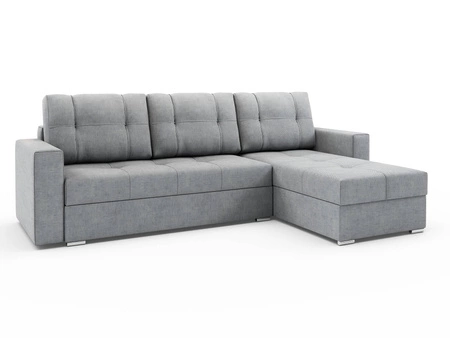 Narożnik z funkcją spania Aldo szary popiel prawostronny gwarantuje najwyższy komfort i funkcjonalność