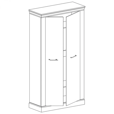 Szafa Antica 107 cm dąb craft złoty zachwyci miłośników wyrazistych wnętrz idealna szafa do sypialni lub garderoby