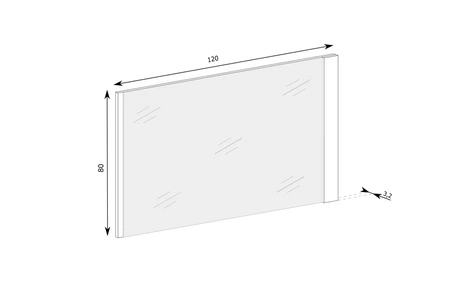 Lustro wiszące Natural 120 cm dąb ribbeck prostokątne lustro stanowiące funkcjonalne dopełnienie aranżacji praktyczna ozdoba