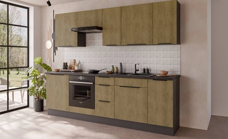 Szafka okapowa Corsico 60 GU-36 1F metalowy uchwyt krawędziowy szafka odporna na działanie wilgoci i uszkodzenia