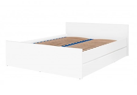 Łóżko Simple 160x200 cm biały funkcjonalny mebel do sypialni lub pokoju młodzieżowego