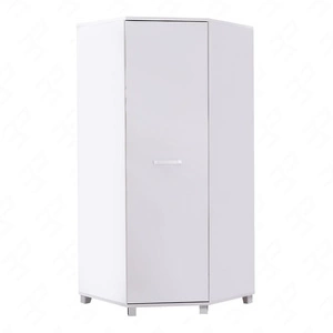 Szafa narożna Maximus biała nowoczesny design oraz uniwersalne drzwi do zamontowania z prawej lub lewej strony