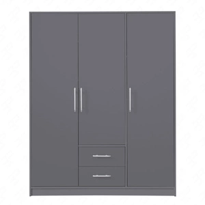 Szafa Caspe 150 cm antracyt nowoczesny design wykończenie ABS oraz aluminiowe uchwyty