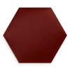 Panel tapicerowany Heksagon 40x35 cm bordowy stylowy panel ścienny welurowa tkanina modna dekoracja każdego wnętrza