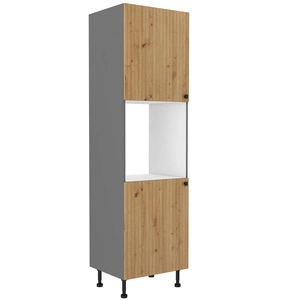 Słupek kuchenny Antri 60 DP-215 2F szafka do zabudowy piekarnika lamelowe fronty szafka odporna na działanie wilgoci i uszkodzenia