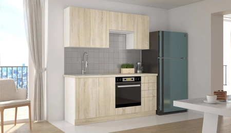 Zestaw mebli kuchennych Sold 180 cm niepowtarzalny styl szafek dopasuje się do wnętrza każdej kuchni