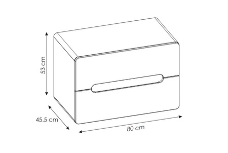Szafka pod umywalkę nablatową Aruba 80 cm dąb craft złoty funkcjonalna szafka z szufladami odporna na wilgoć i uszkodzenia