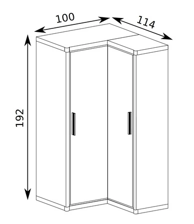 Zestaw mebli do salonu Dallas dąb truflowy / czarny elegancka stylistyka mebli wzbogacona o stylowe czarne dodatki oryginalny kształt
