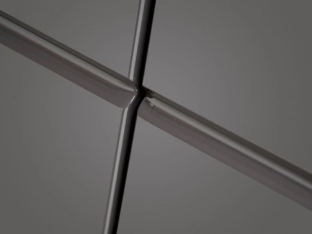 Szafka pod umywalkę Bali 80 cm szary połysk / dąb wotan nowoczesna szafka do łazienki osadzona na stabilnych nogach oryginalny design