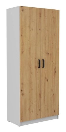 Szafa Makana 80 cm jasny szary / dąb artisan funkcjonalny mebel do pokoju młodzieżowego lub biura 