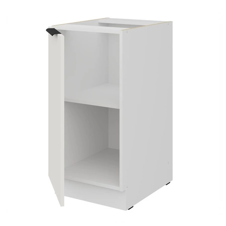 Zestaw mebli kuchennych narożny Corato Wh 290x230 cm stylowe szafki kuchenne z frontami wykonanymi w technologii anti fingerprint