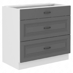 Szafka kuchenna stojąca z szufladami Tilos 80 D 3S BB szafka odporna na parę wodną wysoką temperaturę i rozlaną ciecz