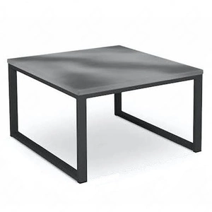 Stolik ogrodowy Monako 70x70 cm antracyt / szary designerski stolik do ogrodu solidny blat pomatowany farbą imitującą beton