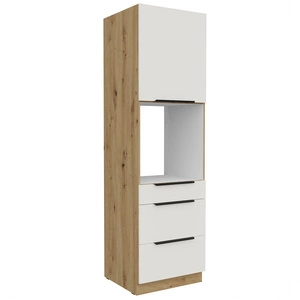 Słupek kuchenny Corato Ar 60 DPS-210 3S 1F szafka z szufladami do zabudowy piekarnika fronty wykonane w technologii anti fingerprint