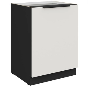 Szafka kuchenna stojąca z półką Corato Bl 60 D 1F BB szafka odporna na uszkodzenia wykończenie frontów w technologii anti fingerprint