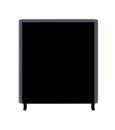 Łóżko kontynentalne Melba 120x200 błękitne w nowoczesnym skandynawskim stylu z tapicerowanym zagłówkiem łóżko z pojemnikiem